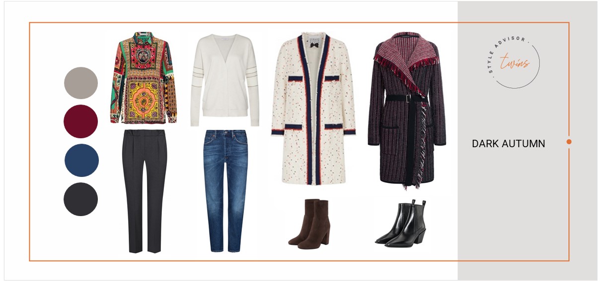 Deep Autumn Farbberatung Outfits