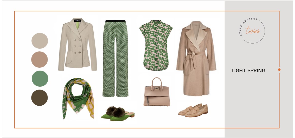 Light Spring Farbberatung Outfits