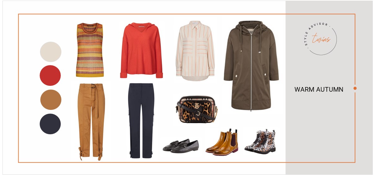 Warm Autumn Farbberatung Outfits