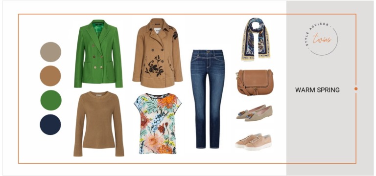 Warm Spring Farbberatung Outfits