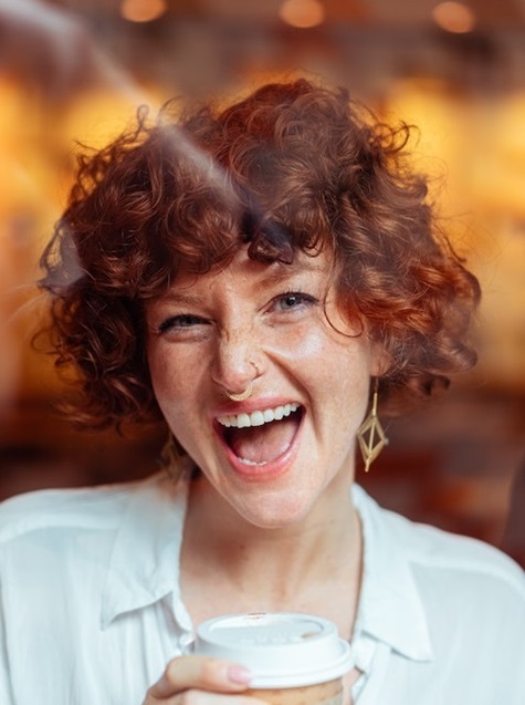 Kurzhaarfrisur, Herbsttyp Farben