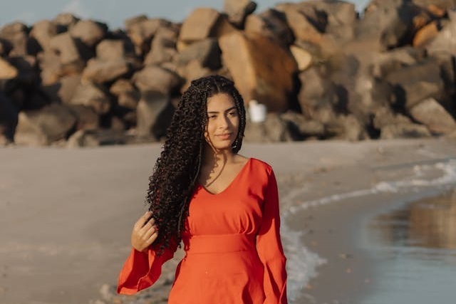 Strandkleider rot